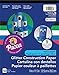 Pacon Glitter Construction Paper Pad, 5 Assorted Colors, 9
