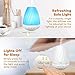 Essential Oil Diffuser Anjou 200 ml Ultrasonic Aromatherapy Cool Mist Humidifier Up to 12H Use, Waterless Auto Shut-Off, 4 Timer Settings, 7 Color LED Lights, BPA-Free for Office, Baby,Home Decor Gift