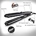 Professional 450F Ceramic Vapor Steam Hair Straightener with Argan Oil Infusion Steam Flat Iron Ceramic Vapor Fast Heating Iron (Color:Black)