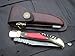 DKC Knives (31 5/18) DKC-785 Rainbow Laguiole Damascus Steel Folding Pocket Knife Colored Ebony Wood 3.7 oz 8.5