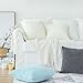 MIULEE Pack of 2 Pillow Covers 18x18 Inch Inch Cream White Super Soft Corduroy Decorative Throw Pillows Couch Home Decor for Cushion Sofa Bedroom Living Room