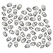 Matubo SuperDuo 2-Hole Czech Glass Beads, Silver, 2x5mm, 8g Tube