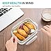Bayco 6 Pack Glass Meal Prep Containers with Lids, Airtight Glass Lunch Bento Boxes, BPA-Free & Leak Proof (6 Lids & 6 Containers)