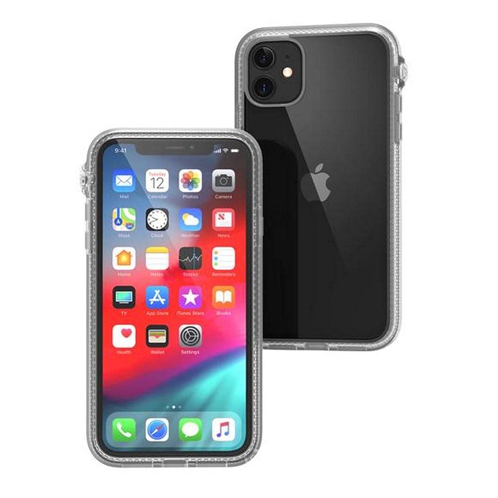 Catalyst - Case For iPhone 11 Case with Clear Back, Heavy Duty 10ft Drop Proof, Truss Cushioning System, Rotating Mute Switch Toggle, Compatible with Wireless Charging, Lanyard Included - Clear