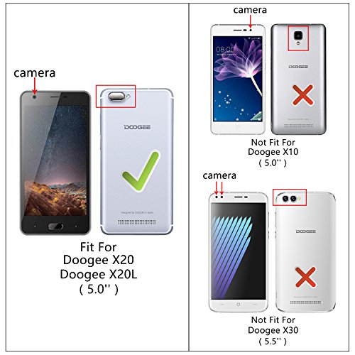 Doogee X20 Case, HOOMIL Soft TPU Slim Protective Clear Case for Doogee X20 / X20L Phone Cover (Crystal) - HU3217