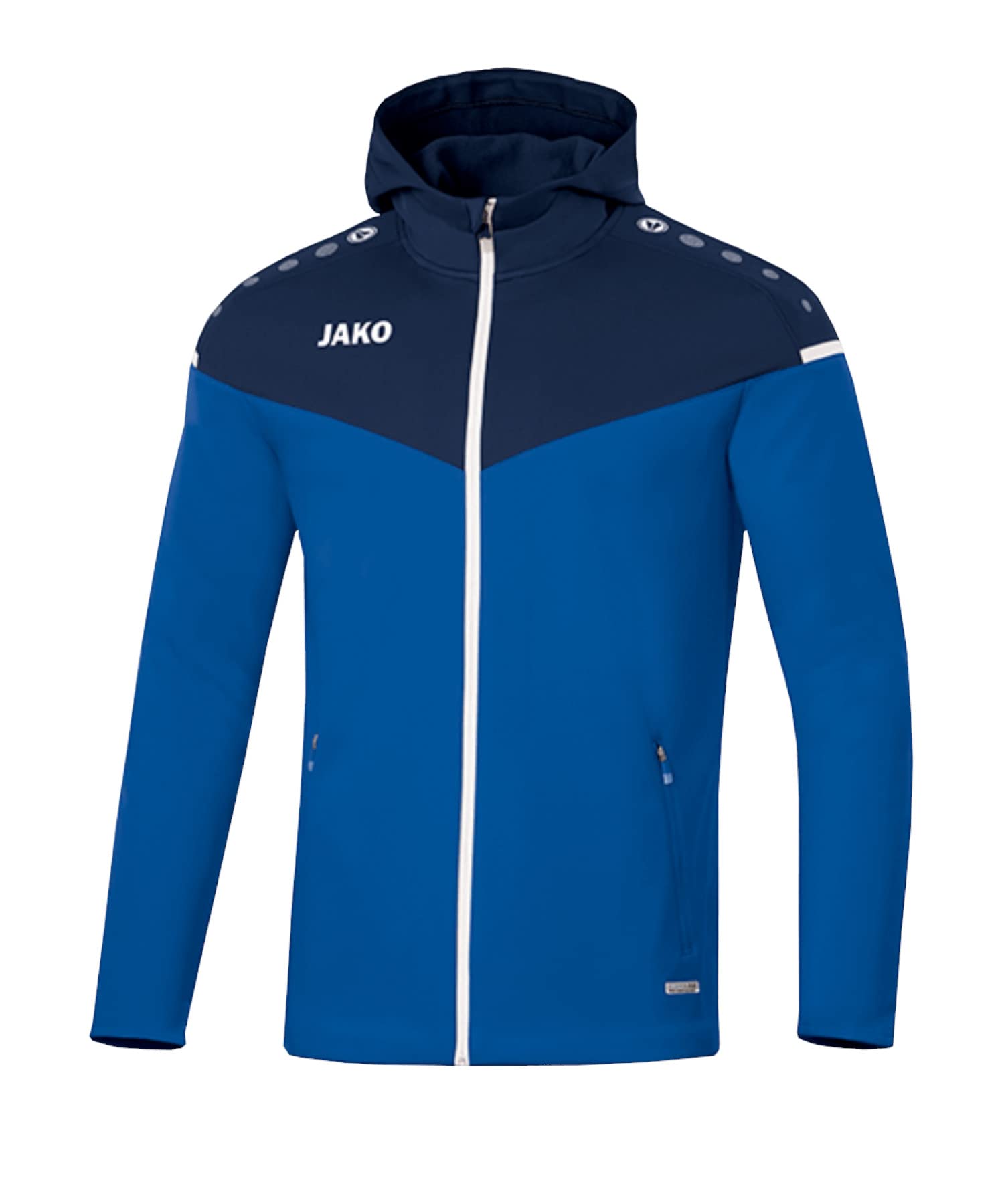 JAKO Women's Champ 2.0 Hooded Jacket, Royal/Navy, 36 (EU) — image 1