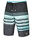 O'Neill Men's Catalina Stripe Boardshorts, Asphalt Aqua, Size 36