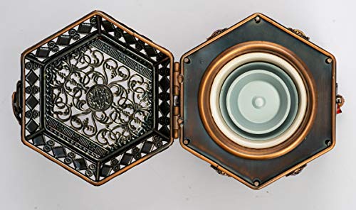 AM Regulator Electric Incense Burner - Oud Frankincense Resin Burner with Adjustable Timer & Storage Drawer
