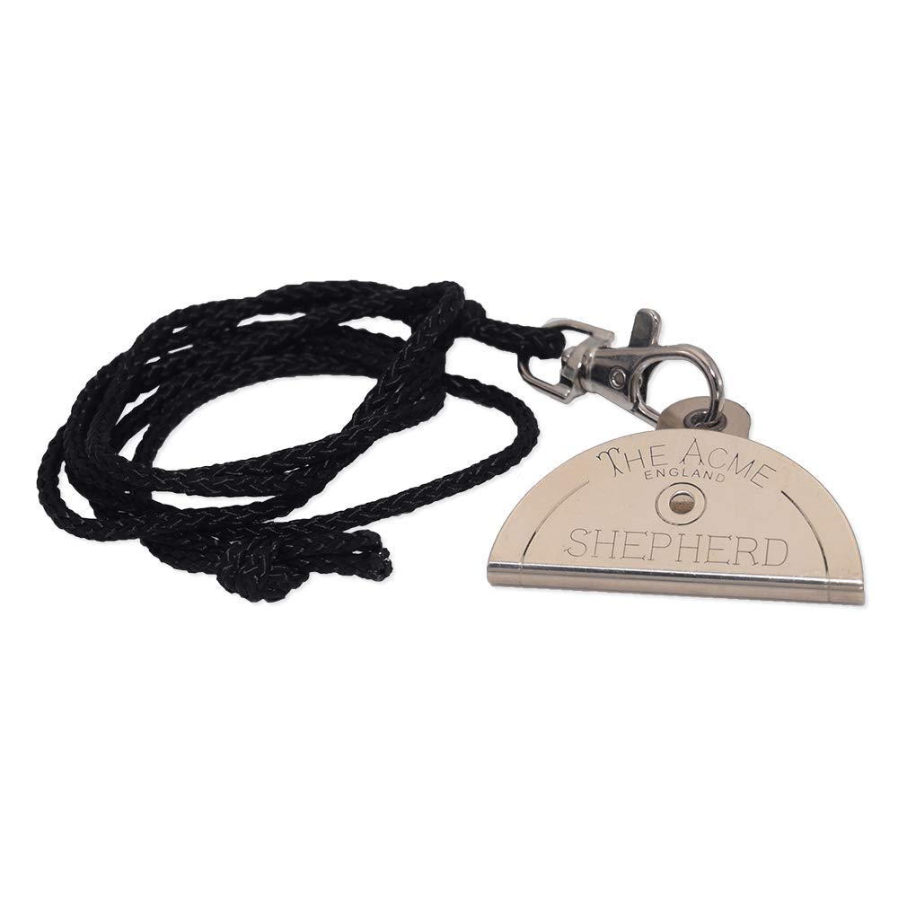 Acme number 575 Shepherd Metal Tongue Whistle with Free Whistle Band Ideal for Dog Training