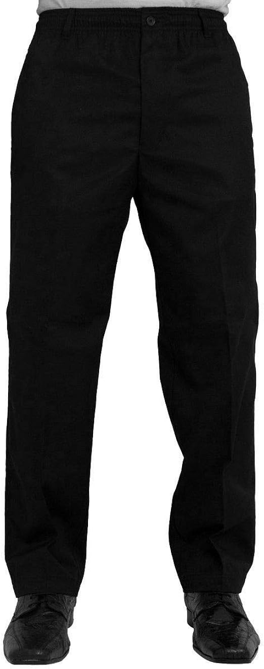Mens Elasticated Adjustable Waist Trousers Rugby Pants Size 38"48" (29