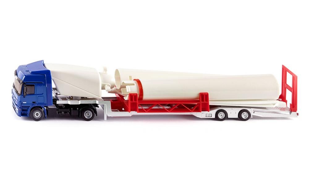 siku 3935, Lorry with Wind Turbine, 1:50, Metal,Plastic, Multicolour, Standing wind turbine incl. base