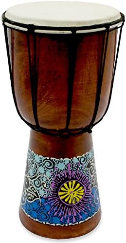 8" Wooden Djembe Doumbek Darbuka Hand Drum Egyptian Design - Pattern May Vary