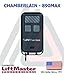 LiftMaster 890MAX Security+ 3-Button Mini Remote Garage Door Opener Control - Include 3-Volt Battery