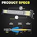 TURBO SII 20/22″ LED Light Bar Triple Row 306W Flood Spot Combo Beam Led Bar W/ 2Pcs 4in 60W Off Road Driving Fog Lights with Wiring Harness-3 Leads for Jeep Trucks Polaris ATV Boats Lightingthumb 1