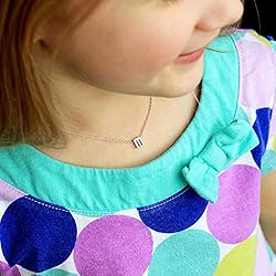 MONOOC Dainty Lowercase D Letter Necklace, 14K