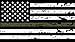 K9King Tattered Light Green Line Military Skull American Flag Sticker | Self Adhesive Vinyl Decal Sticker | Law Police | Made in USA | Show Your Support for Our Law Enforcement
