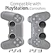 Fosmon [Set of 4] Extended Thumb Grips Analog Stick Joystick Controller Performance for PS4 | PS3 | Xbox 360 | Wii U (Solid Black)