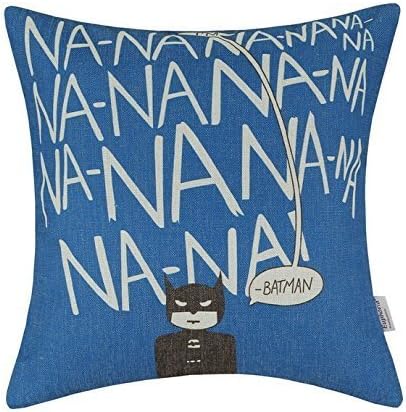LOOKiigre Comic Superheroes Batman Decorative Square Throw Pillow Case Personalized Cushion Cover Home Decorative Pillow Cover 18x18