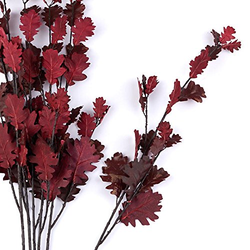 Factory Direct Craft Poly Silk Red Daisy Foliage Sprays | 6 SPrays | For Indoor Decor