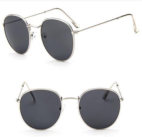 oversized black round sunglasses