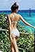 CUPSHE Women Stripe Printing Bikini Set Beach Bathing Suit,Light Blue,Small