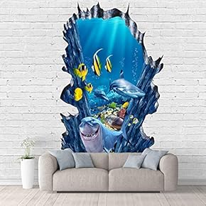 Wall Mural The Beautiful Undersea World Removable Self-Adhesive Large Wallpaper - 66x96 inches