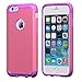 LUVVITT [Ultra Armor] Shock Absorbing Case Best Heavy Duty Dual Layer Tough Cover for Apple Phone 6 / Phone 6s (4.7) Purple/Pink