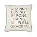 Sanmetex Mom Gifts - Best Gifts for Mom, Mother in Law, Stepmom, Best Mom with Quote Throw Pillow Cover 18x18 Inch, Brown