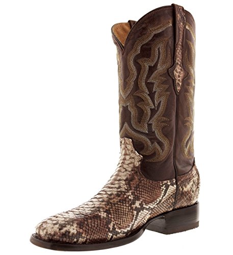 Cowboy Professional - Men's Brown Genuine Python Snake Skin Leather ...