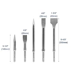 BHTOP 17 Pcs SDS Plus Rotary Hammer Drill Bits and