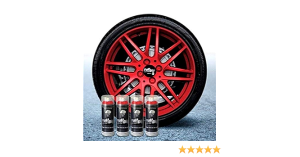 Sophisticauto Full Dip Packs Ahorro Llantas 4 Sprays Rojo Metalizado Mate