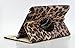 LiViTech(TM) Leopard Design Series 360 Degree Rotating PU Leather Case Cover for Apple iPad (iPad Mini 1 2 3, Orange)