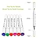Tanmit 40 Color Dual Tips Art Markers, Permanent Marker Highlighter Pens with Case for Adult Coloring Drawing Sketching Highlighting and Underlining