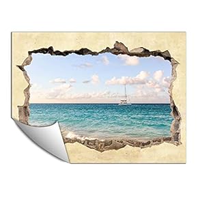Wall Paper Small Wall Mural Creative 3D Photo Wall Art Removable Wall Decoration for Bedroom Living Room - 24x32 inches