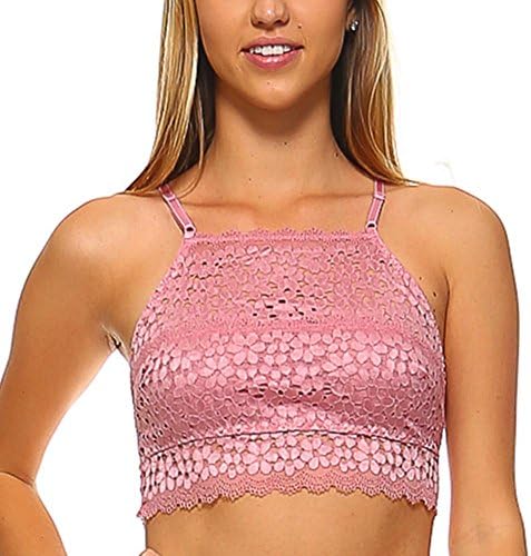 Monotiques Women's Hi Neck Sexy Cute Bralette