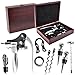 Sorbus Wine Opener Gift Set Corkscrew Kit— Deluxe 9 Pieces Wine Tool Set Includes:Corkscrew Opener, Wine Stoppers, Corkscrews, Thermometer, Foil Cutter, Pourer/Stopper, Drip Ring-For Any Occasion!