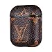 Gemfits Case Compatible with Airpods 1&2,Leather Luxury Elegant Character Design Cover, Girls Ladies Men Women Stylish Fashion Chic Cool Designer Skin Airpod,Cases for Shockproof Air pods Classic Logo