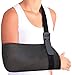 ORTONYX Mesh Arm Support Sling Shoulder Immobilizer Brace – Breathable and Lightweight – Fully Adjustable - L-XXL Black