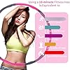 Weighted-Hula-HoopWeighted-Hula-Hoops-for-Adults-Gymnastics-Hoop-with-Foam-Adjustable-Weight-for-Adults-Fitness-Sports-Home-Abdominal-Shaping-PinkGrey Weighted Hula Hoop,Weighted Hula Hoops for Adults, Gymnastics Hoop with Foam, Adjustable Weight, for Adults Fitness…