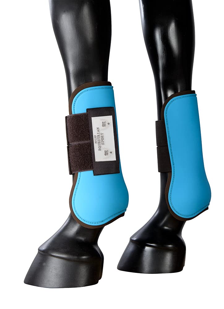 PFIFF Two-Tone Tendon Boots Turquoise Brown Full
