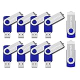 KOOTION10PCS 8GB USB 2.0 Flash Drive Memory Stick Fold Storage New Design Easy to Carry Blueã€Ships from USAã€‘