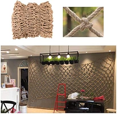 Wrp Decoracion De La Pared Neto Canamo Cuerda De Escalada Red
