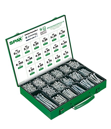 Caja de tornillos de fijación con 17 dimensiones, 3.226 piezas, cabeza avellanada...