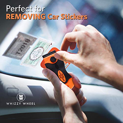 Whizzy Wheel MultiPurpose Plastic Razor Blades Scraper, 10 Double
