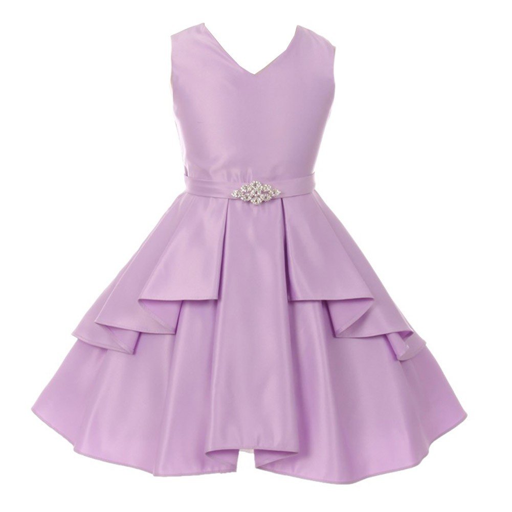girls lilac party dress