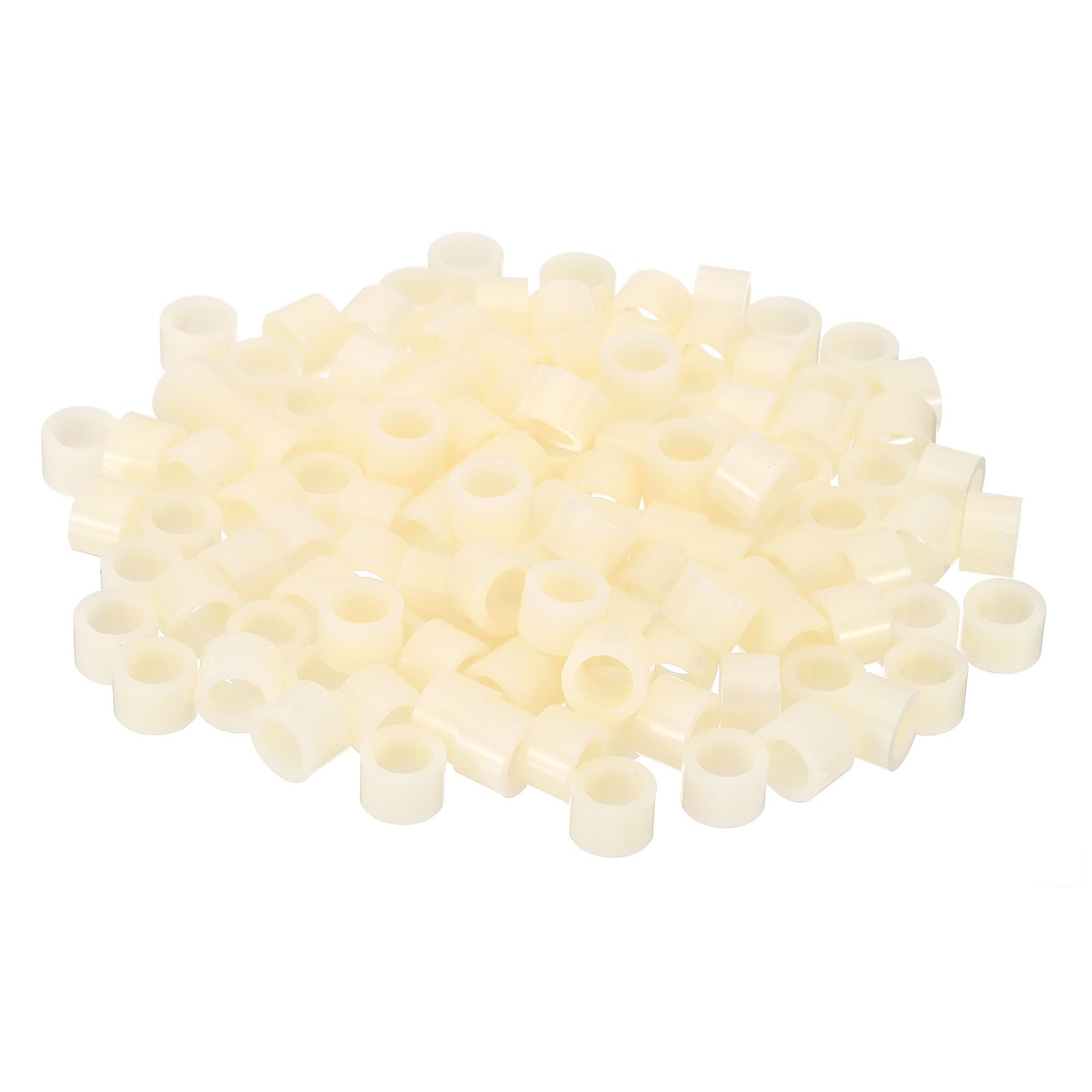 PATIKIL M6 Round Spacer Washer Set, 120 Pcs ABS Plastic Spacer Washer 6.2mm ID, 9mm OD, 6mm Length for M6 Screws — image 1
