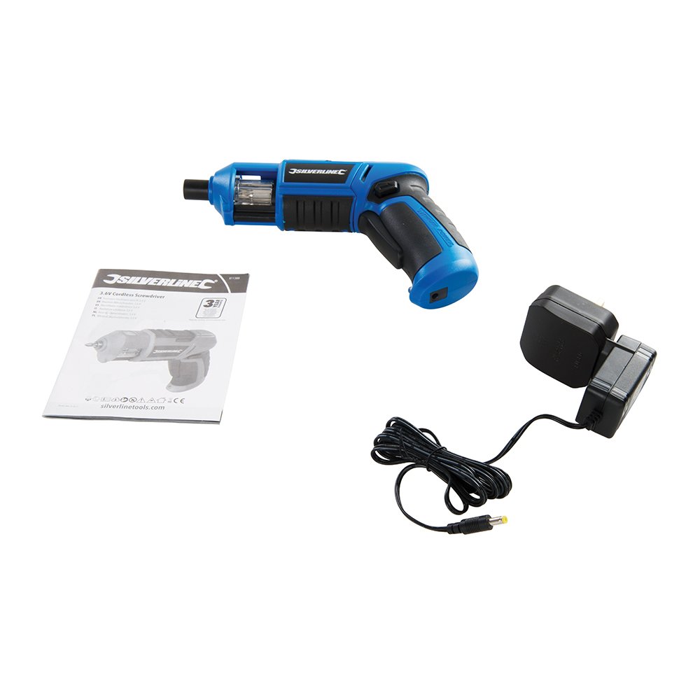 Silverline Tools 811388 Silverstorm Cordless Screwdriver 3.6 V