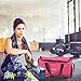 Gym Duffle Bag, with Shoe Compartment and Wet Pocket for Women Swim Sports Travel Gym Bag, 19.3 inch (Shock pink)