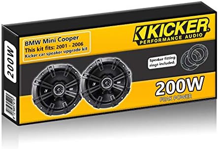 Mini Cooper Front Door Speakers Kicker 5.25" 13cm car speaker kit 200W