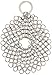 Cast Iron Cleaner - IEFWELL Premium Cast Iron Scrubber,Stain Steel Chainmail Scrubber for Home, Cast Iron Skillet Cleaner for Pre-seasoned Pan Dutch Ovens Waffle Pans